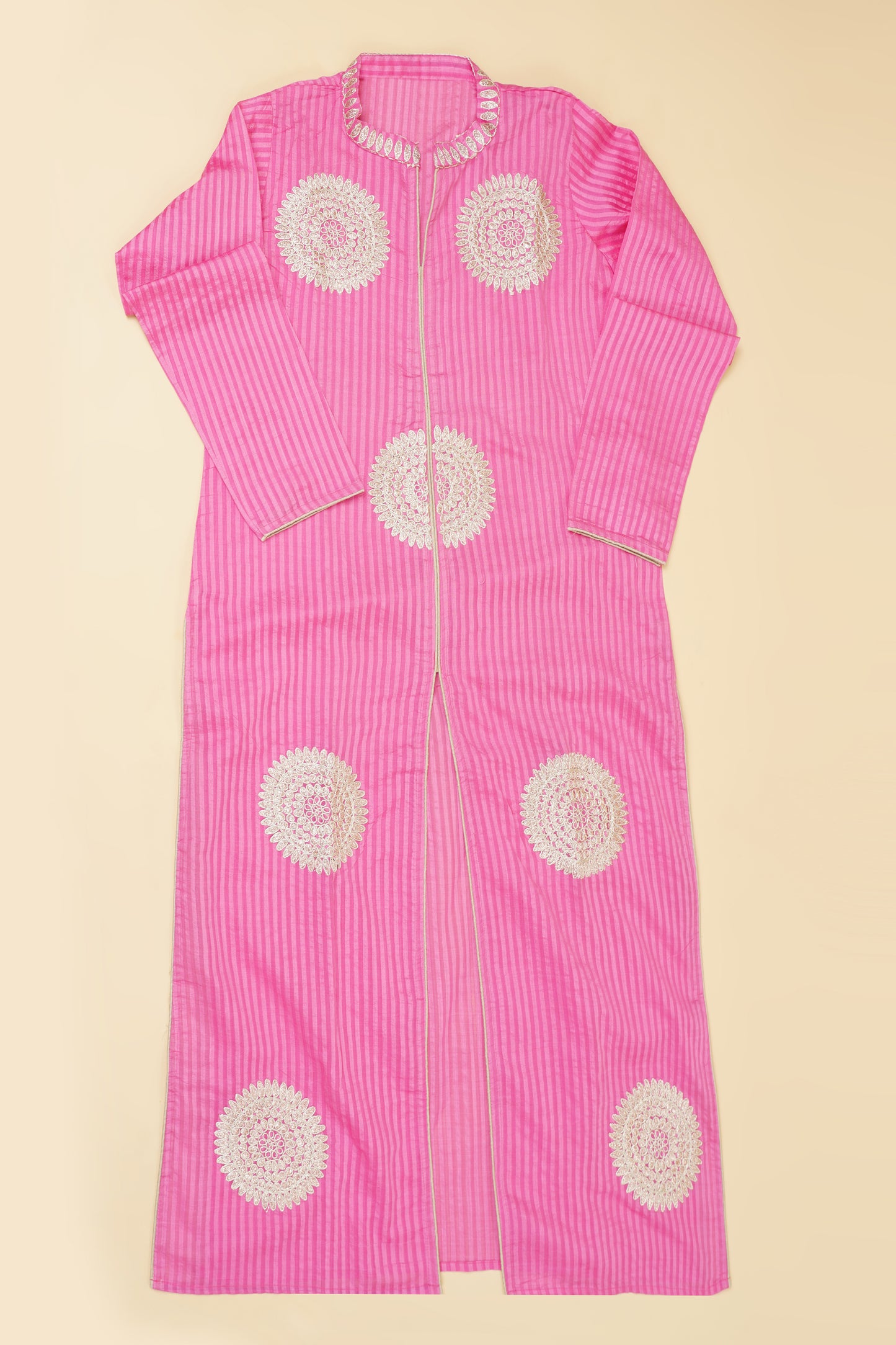 Pink Embroidered Unstitched Suit Piece