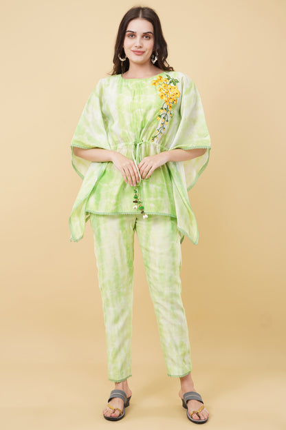 Lime Green Tie and Dye Co-ord Set