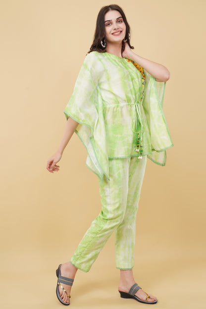 Lime Green Tie and Dye Co-ord Set