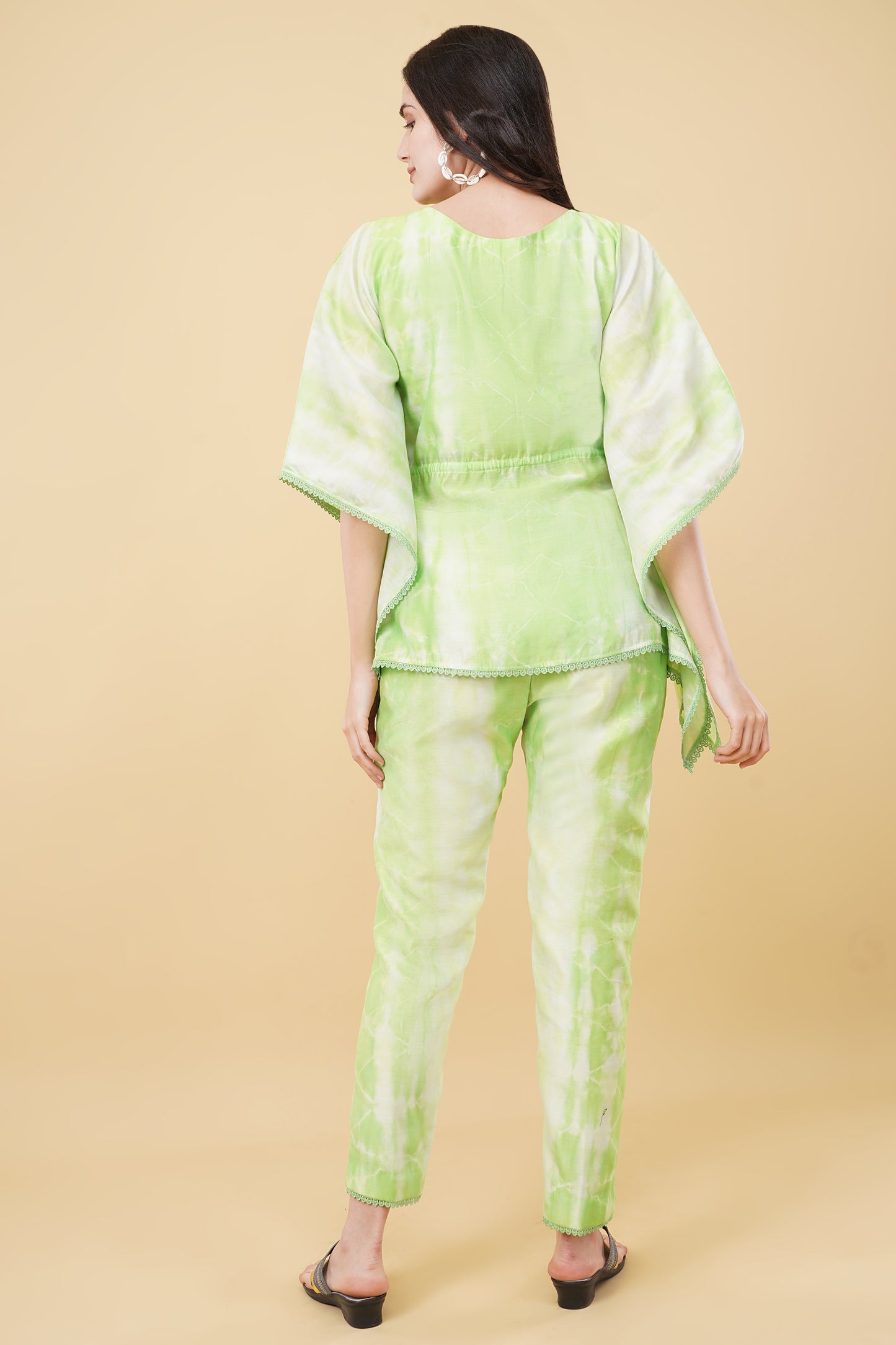 Lime Green Tie and Dye Co-ord Set