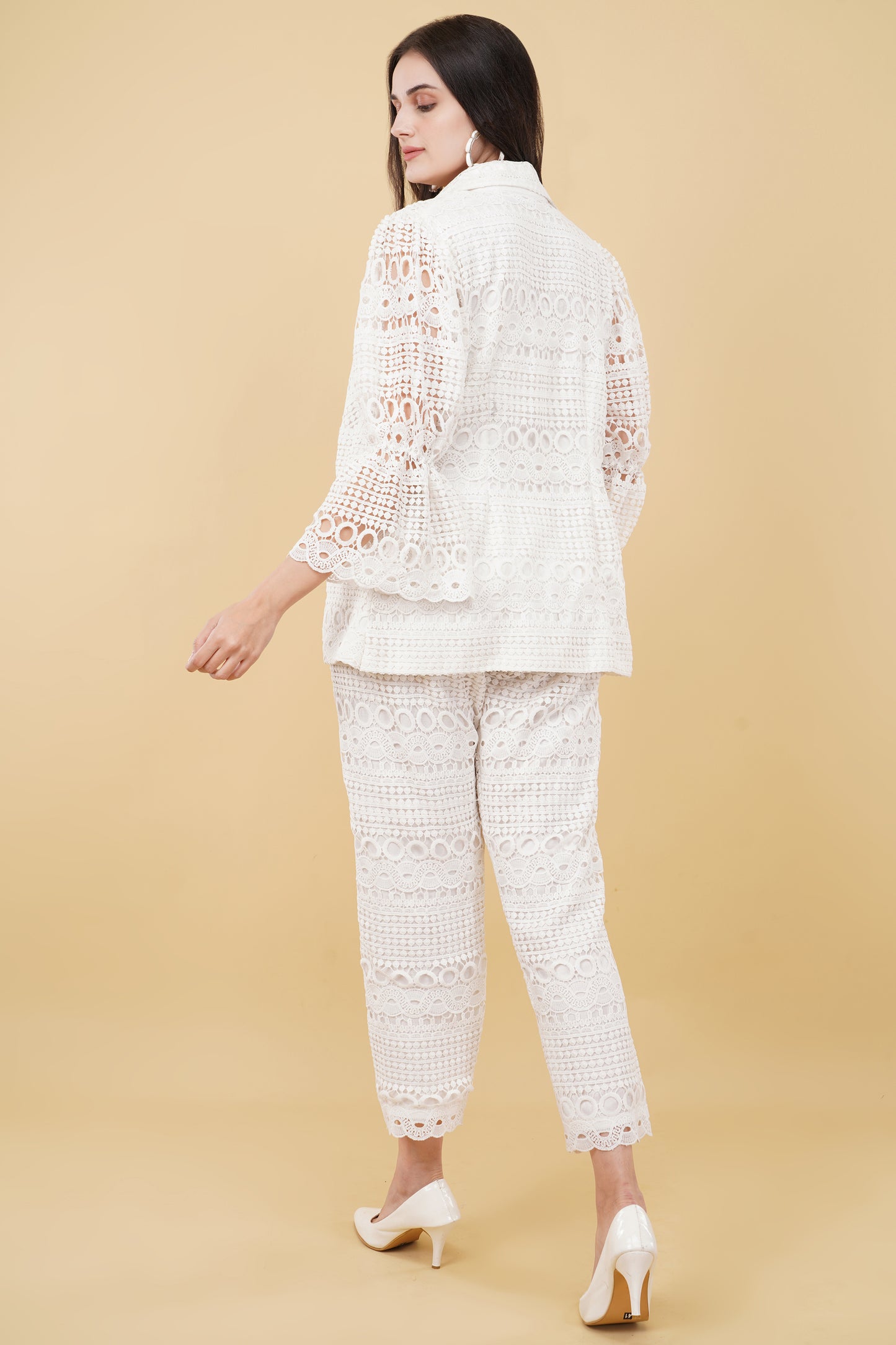 Ivory Lace Pant Suit