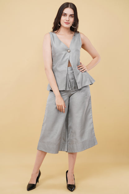 Solid Grey Co-ord Set