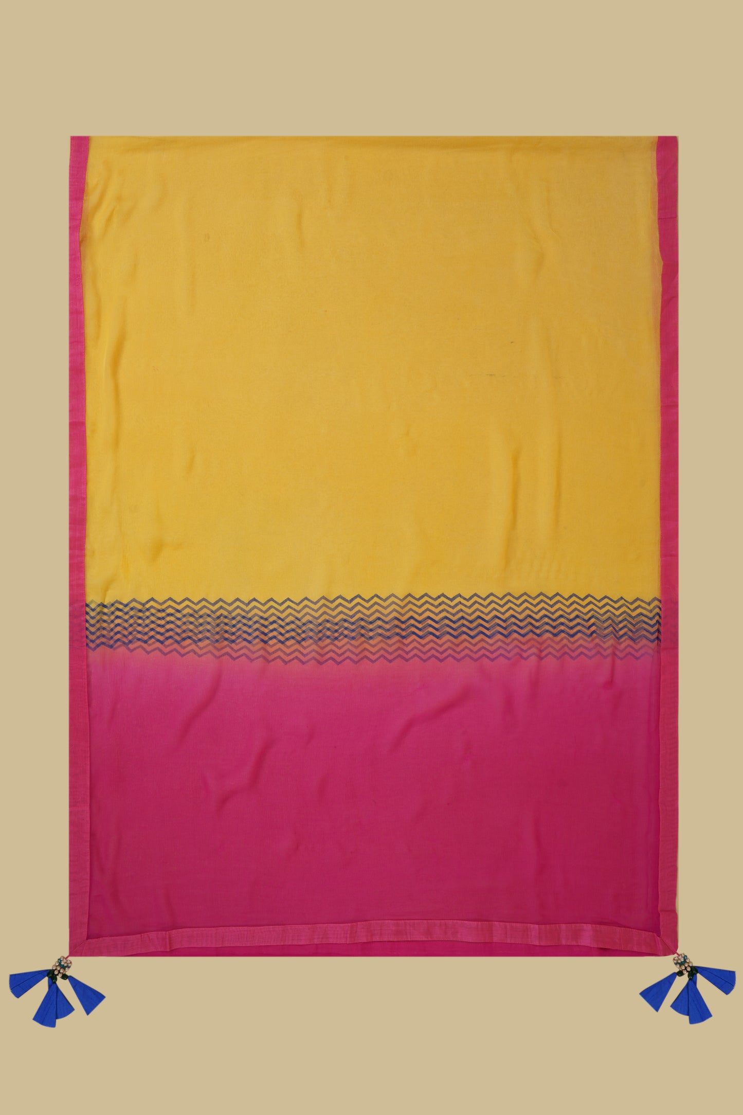 Yellow, Blue and Pink Unstitched Suit Piece