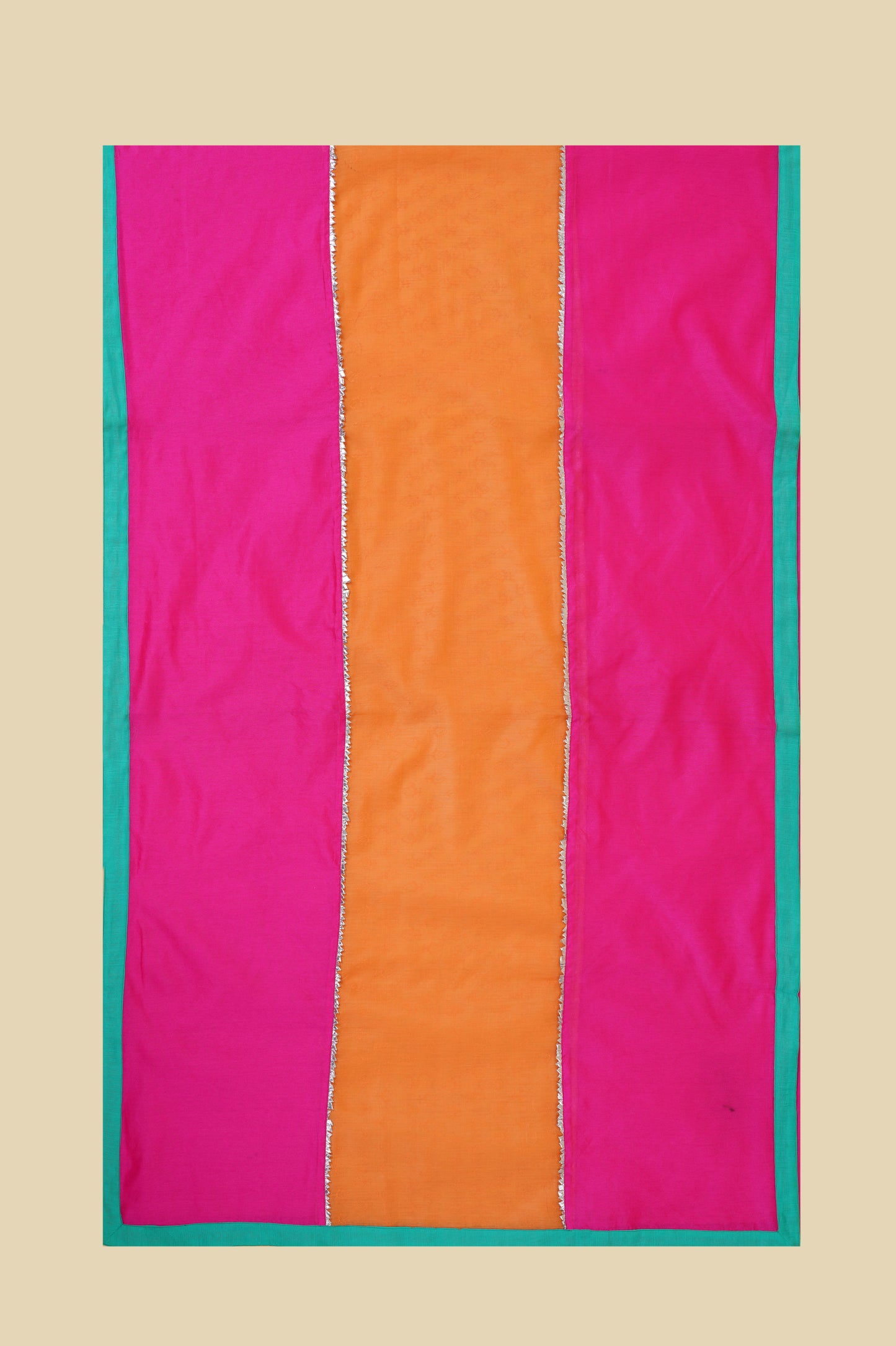 Orange and Pink Unstitched Suit Piece